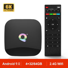 Q PLUS (+) Allwinner H6 Android 9,0 Smart TV Box 3D 1080P 6K HD телеприставка 2,4G Wifi VS T95 MAX медиаплеер Qplus 4 ГБ 32 ГБ 64 ГБ 2024 - купить недорого