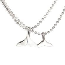 Trendy Choker Necklace Jewelry Vintage Simple Whale Fishtail Dolphin Tail Charm Pendant Chain Necklace For Femme Men Jewelry 2024 - buy cheap