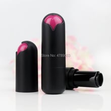 10/30 Uds 12,1mm Tubo negro de lápiz labial forma clásica de corazón hecho a mano labios cosméticos Rouge recipiente para embalaje vacío Envase de bálsamo de labio 2024 - compra barato