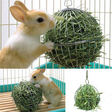 Lemonbest 1pc Stainless Steel Round Sphere Food Feed Dispenser Hanging Ball Toy Guinea Pig Hamster Rat Rabbit Pet Supplies 2024 - buy cheap