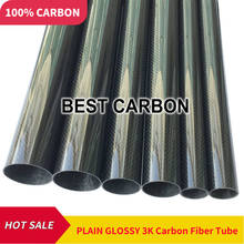 3 pcs of 21mm x 19mm  x 1000mm High Quality 3K Carbon Fiber Plain Fabric Wound/winded Tube 2024 - buy cheap