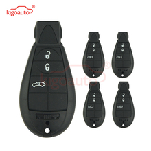 Kigoauto 5pcs 68066859AD 3 button 434Mhz for Chrysler 300C Voyager 2008 2009 2010 for Jeep Cherokee for Dodge Caliber Journey 2024 - buy cheap