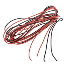 Silicone Rubber Wire Cable 2x 3M 18 Gauge AWG Red Black Flexible Brand new and high quality Super flexible and low electrical 2024 - buy cheap