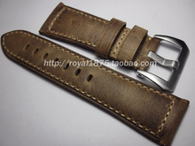 2020 new 24 26mm Retro gray Vintage Italy Calf Leather Watchband Replace PAM 183 372 PAM111 441 /for Panerai Pilot Watch Strap 2024 - buy cheap