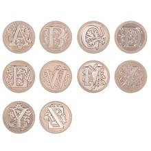 Classic Flower 24 Letter A-Z Alphabet Retro Initial Envelope Sealing Wax Copper Seal Stamp Post Decorative Wedding Invitation 2024 - buy cheap