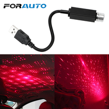 FORAUTO LED Car Roof Star Night Light USB Decorative Lamp Projector Adjustable Multiple Lighting Effects Atmosphere Galaxy Lamp 2024 - buy cheap