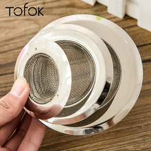 Tofok-filtro de fregadero de acero inoxidable, coladores de pelo, filtro redondo, drenaje de cocina, accesorios de baño, suministro de 7/9/11cm 2024 - compra barato