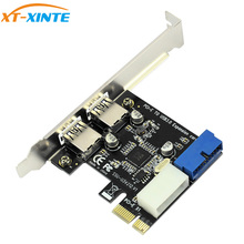USB3 PCI Express Adapter PCI E to USB 3.0 20pin Converter Controller PCIe x1 USB 3 0 2 Ports Adapter USB3.0 PCI-e Expansion Card 2024 - buy cheap