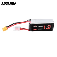 URUAV 14.8V 1300mAh 70C 4S Lipo Battery With XT60 Plug for Eachine Tyro99 FPV Racer Drone 2024 - buy cheap