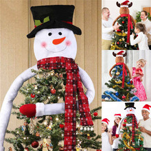 Украшение в виде головы снеговика, рождественской елки, оленя, Санта, праздник, рождевечерние, праздничное подвесное украшение 2024 - купить недорого