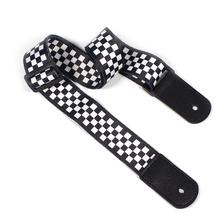 Ukulele Strap Black White Plaid Hawaii Acoustic Guitar Strap Belt Ukulele Bass Guitarra Part Accessories 2024 - buy cheap