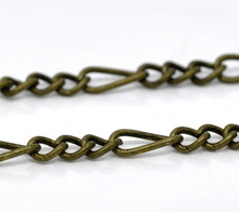 Enlace de tono bronce de 10M, accesorios de cadenas abiertos (B12206) 2024 - compra barato