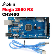 Mega 2560 R3 Mega2560 REV3 MEGA2560 R3 ATmega2560-16AU CH340 CH340G Board With USB Cable Compatible For Arduino 2560 2024 - buy cheap