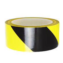 45/50/60/100mm*33M PVC Waterproof Floor Warning Tape Zebra Tape Logo Tape Red Yellow Black Green Color Tape For Highway Traffic 2024 - buy cheap