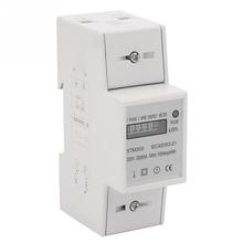 220V 20(80)A Digital 2P DIN-Rail Electric Meter 1-phase 2 Wire Energy Meter Electronic KWh Meter 2024 - buy cheap