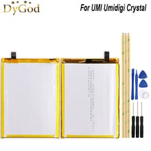 DyGod 3000mAh For UMI Umidigi Crystal Battery High Quality mobile phone Battery For UMI Umidigi Crystal with Tools Set 2024 - buy cheap