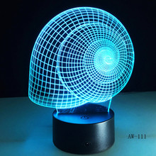 Животное Улитка 3D лампа градиентное освещение LED USB настроение ночник многоцветный сенсорный или удаленный Светильник Настольный Декор подарок AW-111 2024 - купить недорого