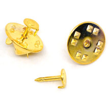 100 Sets Gold color Tie Tac Pin &Tie Squeeze Clutch (B08907) 2024 - buy cheap
