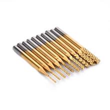 Titanium Plating 0.8-3.175mm PCB Drill Bit Set Engraving Cutter Rotary CNC End Mill Corn Milling Tip 10pcs 2024 - buy cheap