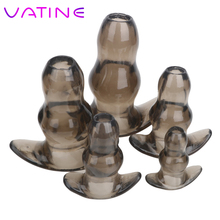 VATINE 1 piece Butt Plug Enema Hollow Anal Plug Prostata Massager Soft Speculum Anal Dilator Sex Products Sex Toys For Woman Men 2024 - buy cheap