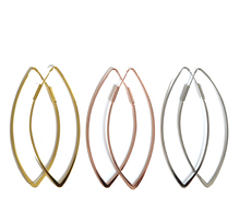Delicate promotion oval hoop earring nice simple plain hoop earrings for women girls party daily wholesale cheapest jewelry 2024 - buy cheap