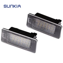 SUNKIA Car LED License Lamp for Seat ALHAMBRA/IBIZA / ST LED Signal Light 24# High Quality SMD LED  Built-in Canbus Error Free 2024 - buy cheap