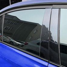 6 шт., оконные панели из углеродного волокна для автомобиля, декоративная накладка для Mercedes Benz GLA Class 2013 2014 2015 2016 2017 2018 2024 - купить недорого