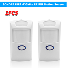 Sonoff-detector de movimento infravermelho duplo pir2, sem fio, 433mhz, sensor de rf pir, sistema de alarme de segurança para automação da casa inteligente 2024 - compre barato