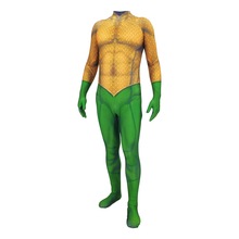 Traje Zentai para adultos y niños, mono con estampado 3d para fiesta de Halloween, licra, Cosplay, Aquaman 2024 - compra barato