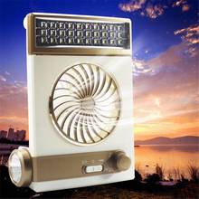 NEW-Multi-function Portable Fan Home LED Table Lamp Outdoor Solar Flashlight golden 2024 - buy cheap