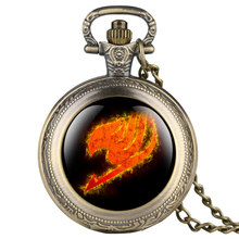 2019 New Fairy Tail Pattern Quartz Pocket Watch Cool Fob Watches for Women Men Best Gifts for Children Kids Boys Clock 2024 - buy cheap