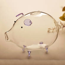 LUDA Pig Piggy Bank Money Boxes Coin Saving Box Cute Transparent Glass Souvenir Birthday Gift For Children Kids 2024 - buy cheap