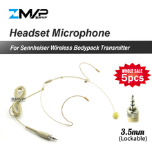 Microfone condensador para sennheise, fone de ouvido profissional sem fio portátil com capacidade de 3.5mm com tampa 2024 - compre barato