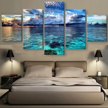 5 Piece Canvas Art Sky Calm Waters Cuadros Decoracion Paintings on Canvas Wall Art for Home Decorations Wall Decor Wall Poster 2024 - buy cheap