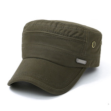 Men Women Military Hats Cotton Unisex Cap Solid Color Summer Autumn Spring Visor Outdoor Hat Breathable Flat Cap 2024 - buy cheap