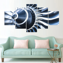 Modular Canvas HD Prints Modern Paintings Home Decor 5 Pieces Airplane Engine Pictures Posters Living Room Wall Art Framework 2024 - buy cheap