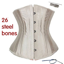 SEXY Gothic Underbust Corset and Waist cincher Bustiers Top Workout Shape Body Belt Plus size Lingerie XS-6XL 26steel bones 2024 - buy cheap