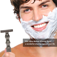 Navalha de barbear manual de liga de zinco, ferramenta fashion de segurança para remoção de bigode 2024 - compre barato