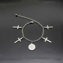 2019 Fashion Jesus Christian Cross Bracelets  for Men Women Stainless Steel  Religious Bracelet Bridesmaids Gift 2024 - buy cheap