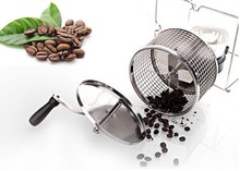 Tostador Manual de granos de café de acero inoxidable, Máquina Manual de uso Manual con quemador 2024 - compra barato