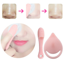 2Pcs Women Fasty Blackhead Removal Silicone Massage Facial Exfoliation Cleaning Brushes Blackhead Cleaning Brushes Set Tools 2024 - buy cheap