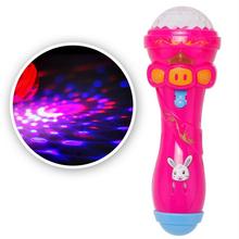 Детский милый светодиодный светильник со Свинкой цветная мигающая игрушка детская вспышка с микрофоном Звездный светильник со вспышкой игрушки случайный цвет 2024 - купить недорого
