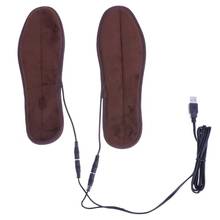 Electric Heated Insoles for Shoes Boot Keep Warm with Fur Foot Pads Inserts usb Charged Boot Deodorant Dehumidify Device New 2024 - buy cheap