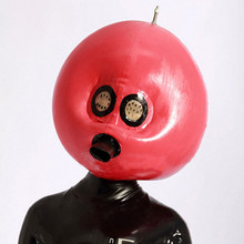 New 100% Rubber Double Layer Latex Red Cosplay Mask Masque 0.4mm Size XXS-XXL 2024 - buy cheap