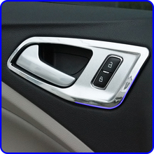 A Little Change 4Pcs/Set Chrome Interior Handle Trim Inner Door Handle Decoration Trim Sticker For ford Kuga Escape 2013 - 2017 2024 - buy cheap