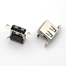 30 piezas Micro USB 2,0 4-pin Micro USB Jack 4 pines Conector Micro USB toma de carga trasera con orificios de tornillo 2024 - compra barato