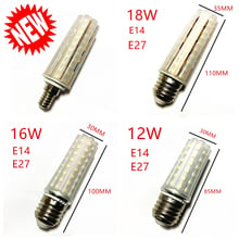 Bombilla LED E14 E27, lámpara de doble Color SMD2835, 12W, 16W, 18W, 220V/AC, luz de mazorca, candelabro blanco cálido 2024 - compra barato