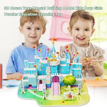 1set DIY 3D Mode House Toys Puzzles House Toys Manual Building Modeltoy boys girl alphabet digit learning education toy 2024 - buy cheap