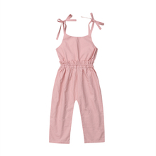 New Arrivels Infant Toddler Baby Girls Strappy Romper Jumpsuit Sunsuit Outfits Clothes 6M-5T 2024 - buy cheap