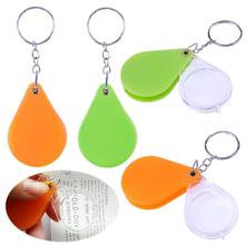 10X Plastic Mini Magnifier Glass Reading Keychain Folding Handheld Magnifying Glass Loupe Key Parts 2024 - buy cheap